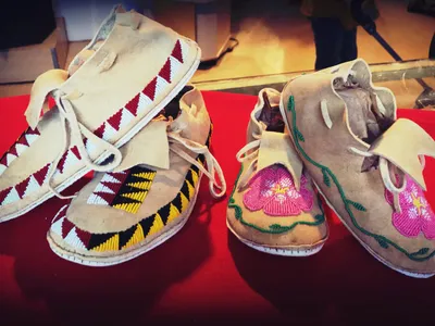 Adult Beaded Moccasins