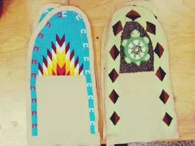 Adult Beaded Moccasins