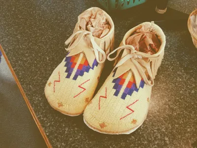 Adult Beaded Moccasins